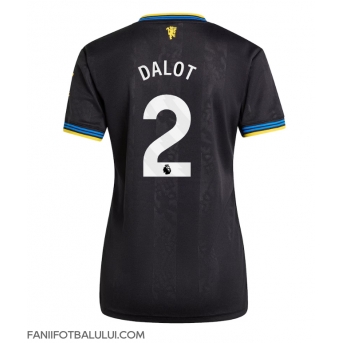 Manchester United Diogo Dalot #2 Tricou Fotbal Replică 2025-26 Femei Treilea